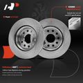 6 Pcs Front Disc Brake Rotors & Ceramic Brake Pads for 2012 Volkswagen Jetta