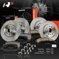 12 Pcs Front & Rear Disc Rotors & Brake Pads for 2019 Cadillac XT5