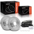 6 Pcs Front Disc Brake Rotors & Ceramic Brake Pads for 2010 Suzuki Equator