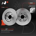 6 Pcs Front Disc Brake Rotors & Ceramic Brake Pads for 2010 Suzuki Equator