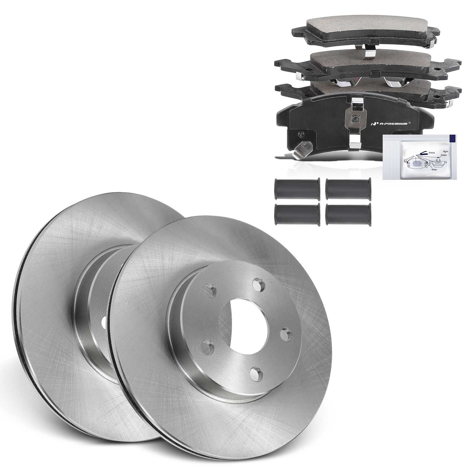 Front Disc Brake Rotors & Ceramic Brake Pads for 1997 Buick Skylark