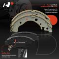 Front Disc Rotors & Pads & Rear Drums & Shoes for 2015 Honda Fit