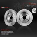 Front & Rear Disc Brake Rotors & Ceramic Brake Pads for Acura RDX 07-12 L4 2.3L