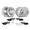 12 Pcs Front & Rear Disc Brake Rotors & Brake Pads for Buick Envision 2016-2018