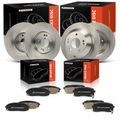 12 Pcs Front & Rear Disc Brake Rotors & Ceramic Brake Pads for 2015 Kia Sedona