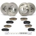 12 Pcs Front & Rear Disc Brake Rotors & Ceramic Brake Pads for 2015 Kia Sedona