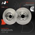 12 Pcs Front & Rear Disc Brake Rotors & Ceramic Brake Pads for 2015 Kia Sedona