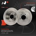 12 Pcs Front & Rear Disc Brake Rotors & Brake Pads for 2009 Mitsubishi Lancer