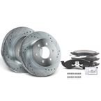 Front Drilled Rotors & Ceramic Brake Pads for Dodge Dakota 1999 Durango 1998-1999