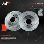 Front Drilled Rotors & Ceramic Brake Pads for Dodge Dakota 1999 Durango 1998-1999