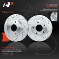 Front Drilled Rotors & Ceramic Brake Pads for 1999 GMC Jimmy