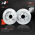 Front Drilled Rotors & Ceramic Brake Pads for 1999 GMC Jimmy