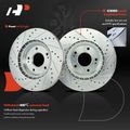 6 Pcs Front Drilled Brake Rotors & Brake Pads for 2021 Kia Niro EV