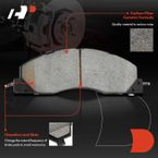 Front Drilled Rotors & Ceramic Brake Pads for Dodge Ram 2500 Ram 1500
