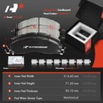 Front Drilled Rotors & Ceramic Brake Pads for Dodge Ram 2500 Ram 1500