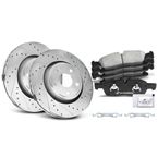 Front Drilled Rotors & Ceramic Brake Pads for Dodge Durango Grand Cherokee
