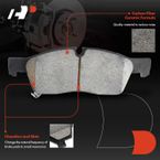 Front Drilled Rotors & Ceramic Brake Pads for Dodge Durango Grand Cherokee
