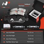 Front Drilled Rotors & Ceramic Brake Pads for Dodge Durango Grand Cherokee