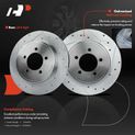 Rear Drilled Rotors & Ceramic Brake Pads for 2009 Mercury Mountaineer