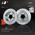 Rear Drilled Rotors & Ceramic Brake Pads for 2009 Mercury Mountaineer