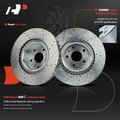 6 Pcs Front Drilled Rotors & Ceramic Brake Pads for 2018 Tesla X