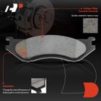 Front Drilled Rotors & Ceramic Brake Pads for Dodge Durango 04-06 Ram 1500 02-05