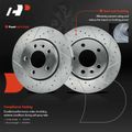 6 Pcs Rear Drilled Rotors & Ceramic Brake Pads for Volkswagen Transporter 10-19