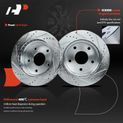 Front Drilled Rotors & Ceramic Brake Pads for 2005 Dodge Dakota