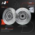 6 Pcs Front Drilled Brake Rotors & Ceramic Pads for 1998 Ford Explorer