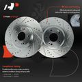 6 Pcs Front Drilled Rotors & Ceramic Brake Pads for 2020 Kia Sedona