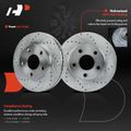 Front Drilled Rotors & Ceramic Brake Pads for 2005 Pontiac Montana