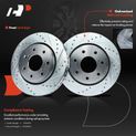 Front Drilled Rotors & Ceramic Brake Pads for 2013 Ford F-150