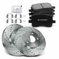 6 Pcs Front Drilled Rotors & Ceramic Brake Pads for 2007 Chevrolet HHR