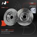 6 Pcs Front Drilled Rotors & Ceramic Brake Pads for 2015 Mercedes-Benz ML350