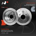 12 Pcs Front & Rear Drilled Rotors & Ceramic Brake Pads for 2007 Ford F-150