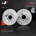 Front & Rear Drilled Rotors & Ceramic Brake Pads for Ford Fusion Mazda 6 Lincoln