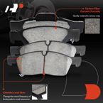 Front & Rear Drilled Rotors & Ceramic Brake Pads for Dodge Durango Jeep
