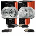 12 Pcs Front & Rear Drilled Brake Rotors & Ceramic Brake Pads for 2016 Honda Odyssey