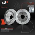 Front & Rear Drilled Rotors & Ceramic Brake Pads for Acura CL Honda Accord 2.3L