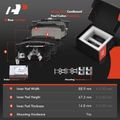 Rear Drilled Brake Rotors & Pads + Hub Bearing for Honda CR-V 2007-2011 FWD
