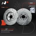 6 Pcs Front Drilled Brake Rotors & Ceramic Pads for 2005 Dodge Stratus