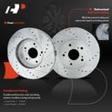 Front & Rear Drilled Rotors & Ceramic Brake Pads for Acura TL 2004-2008