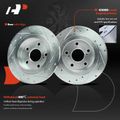 6 Pcs Rear Drilled Rotors & Ceramic Brake Pads for 2014 Scion tC