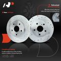 Rear Drilled Rotors & Ceramic Brake Pads for 2009 Pontiac Vibe