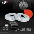 Rear Drilled Rotors & Ceramic Brake Pads for 2009 Pontiac Vibe