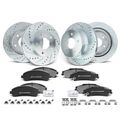 Front & Rear Drilled Rotors & Ceramic Brake Pads for 1999 Chevrolet Blazer