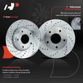 Front & Rear Drilled Rotors & Ceramic Brake Pads for 1999 Chevrolet Blazer