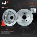 Front & Rear Drilled Rotors & Ceramic Brake Pads for 1999 Chevrolet Blazer