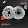 12 Pcs Front & Rear Drilled Brake Rotors & Brake Pads for 2007 Saturn Relay