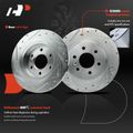 12 Pcs Front & Rear Drilled Brake Rotors & Brake Pads for 2007 Saturn Relay